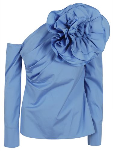 Balmain Large Rose Popeline Shirt - Balmain - Modalova