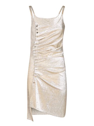 Gold Lurex Jersey Mini Dress - Paco Rabanne - Modalova