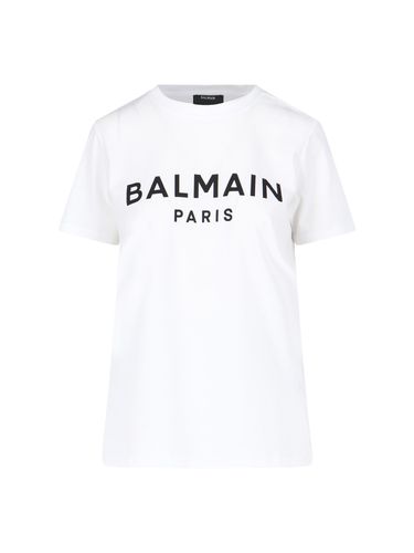 Balmain Logo Buttons T-shirt - Balmain - Modalova