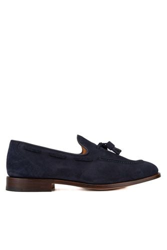 Blue Suede Loafers With Tassels - Church's - Modalova