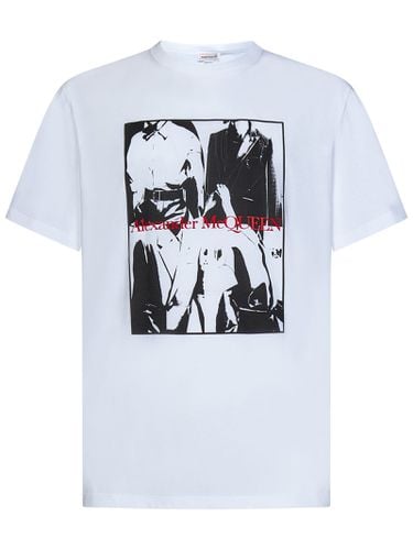 Cotton Printed T-shirt - Alexander McQueen - Modalova