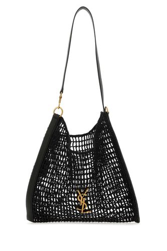 Black Raffia Oxalis Shopping Bag - Saint Laurent - Modalova