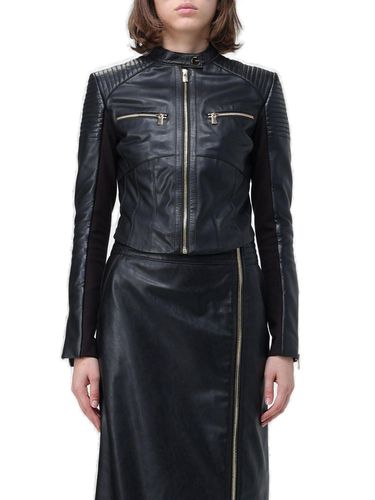 Pinko Leather Cropped Jacket - Pinko - Modalova