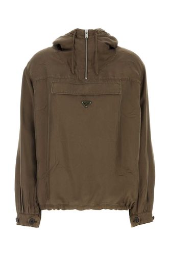 Prada Brown Twill Jacket - Prada - Modalova