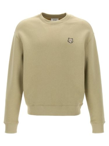 Bold Fox Head Patch Crewneck Sweatshirt - Maison Kitsuné - Modalova