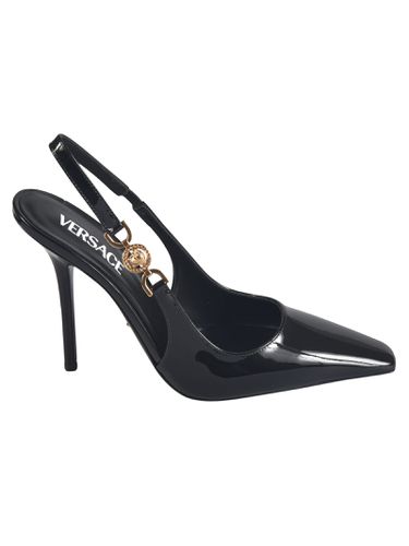 Versace Slingback Vernice Pumps - Versace - Modalova