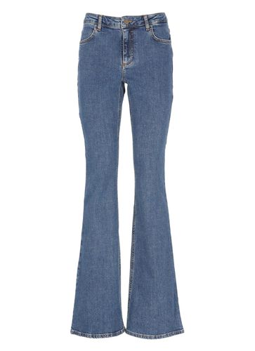 Cotton Flared Jeans - Philosophy di Lorenzo Serafini - Modalova