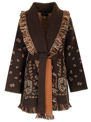 Bandana Jacquard Knitted Cardigan - Alanui - Modalova