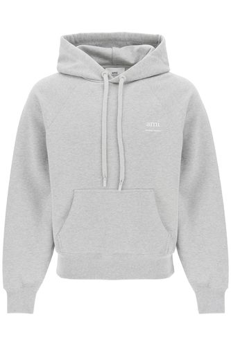 Organic Cotton Hoodie With Hood - Ami Alexandre Mattiussi - Modalova