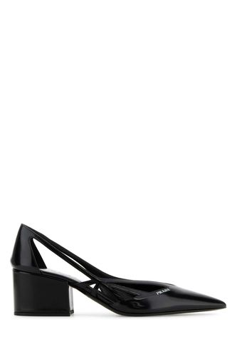 Prada Black Leather Pumps - Prada - Modalova