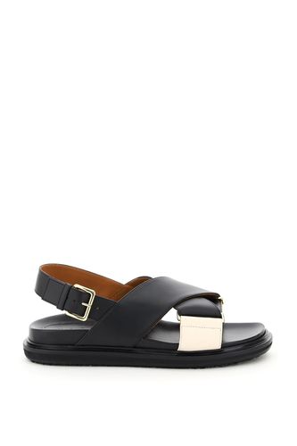 Marni Leather Fussbett Sandals - Marni - Modalova