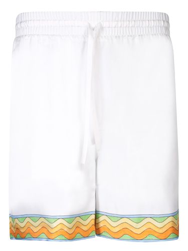 Casablanca Silk Bermuda Shorts - Casablanca - Modalova