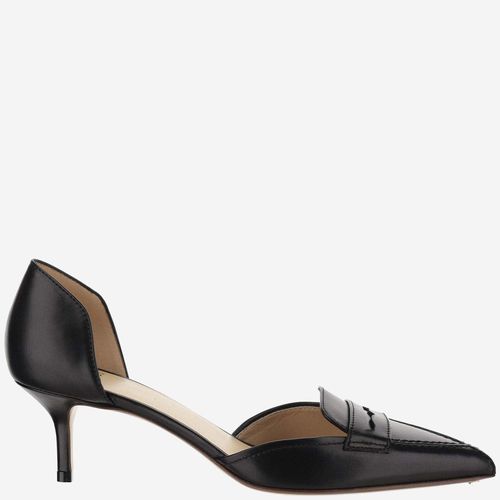 Leather Dorsay Pumps - Francesco Russo - Modalova