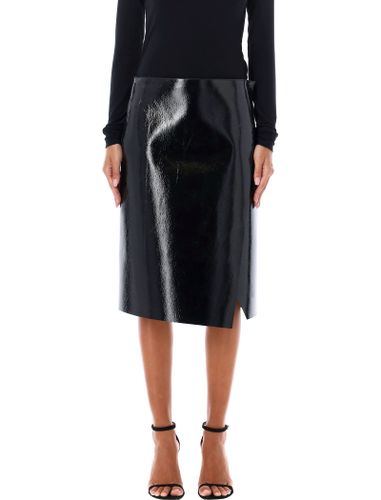 High-waist Patent Leather Midi Skirt - Philosophy di Lorenzo Serafini - Modalova