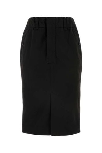 Saint Laurent Black Denim Skirt - Saint Laurent - Modalova