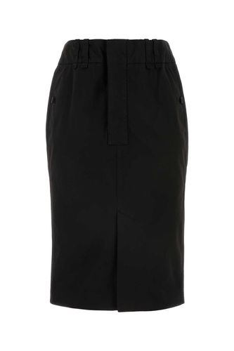 Saint Laurent Black Denim Skirt - Saint Laurent - Modalova