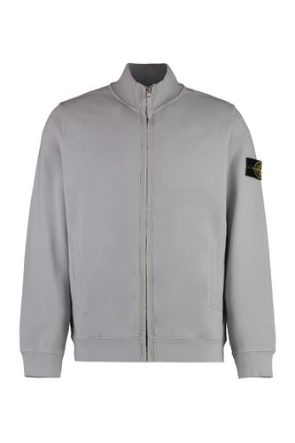 Stone Island Full Zip Cotton Hoodie - Stone Island - Modalova