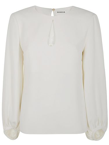 Puff Sleeve Blouse With Drop Neck - Parosh - Modalova