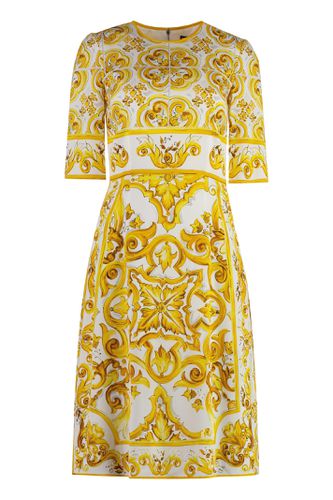 Dolce & Gabbana Printed Silk Dress - Dolce & Gabbana - Modalova