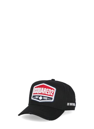 Baseball Cap With Embroidered Patch - Dsquared2 - Modalova
