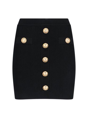 Balmain Knitted Mini Skirt - Balmain - Modalova