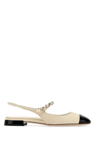 Miu Miu Ivory Leather Ballerinas - Miu Miu - Modalova