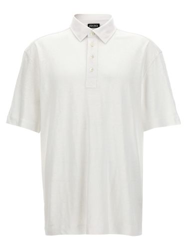 Zegna Linen Polo Shirt - Zegna - Modalova