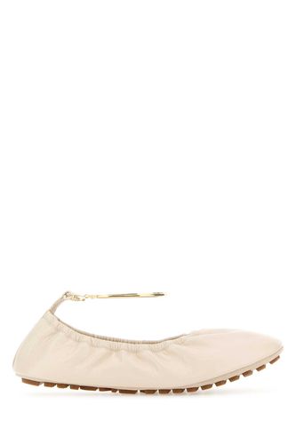 Fendi Ivory Leather Ballerinas - Fendi - Modalova