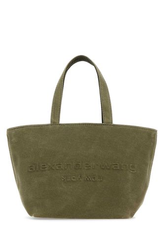 Khaki Canvas Small Punch Shopping Bag - Alexander Wang - Modalova