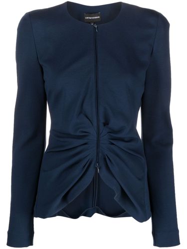 Crew Neck Elastic Jacket - Emporio Armani - Modalova