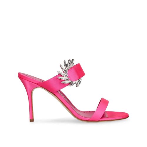 Chivela Satin Heel Sandals - Manolo Blahnik - Modalova