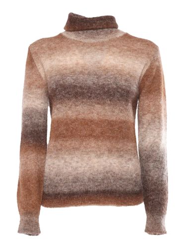 Printed Effect Turtleneck Sweater - Kangra - Modalova