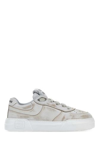 Miu Miu White Leather Sneakers - Miu Miu - Modalova