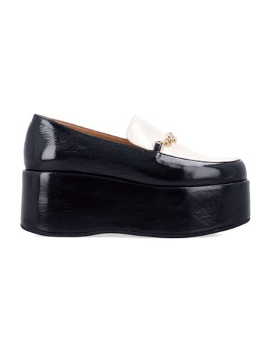 Bicolor Patent Platform Loafers - Ganni - Modalova