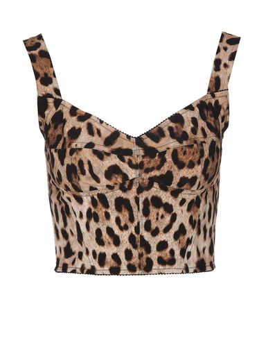 Leopard Print Bustier - Dolce & Gabbana - Modalova