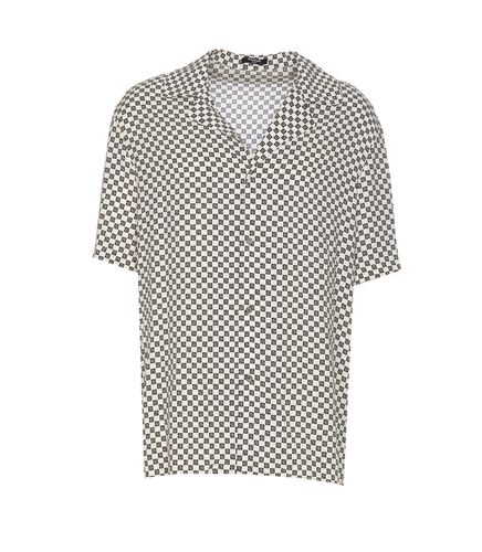 Balmain Mini Monogram Pijama Shirt - Balmain - Modalova