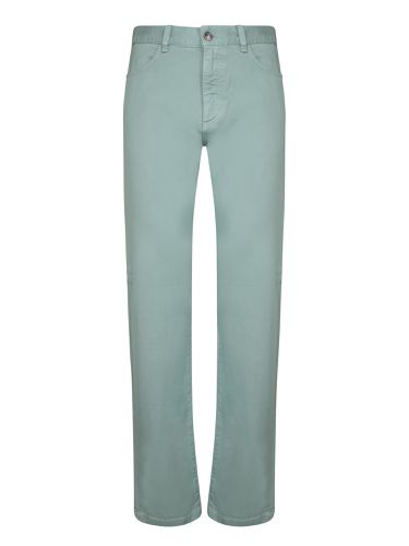 Cityx Bull Cotton Trousers In Sage - Zegna - Modalova