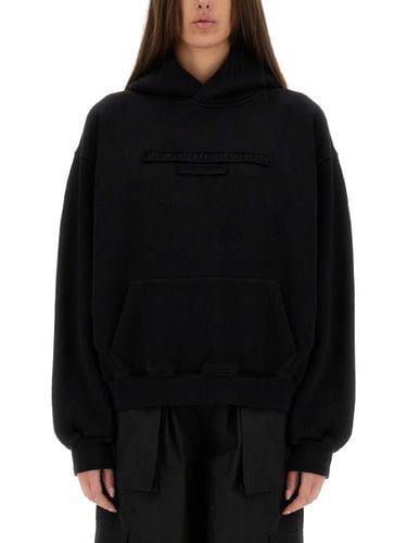 Sweatshirt With Embossed Logo - Alexander Wang - Modalova