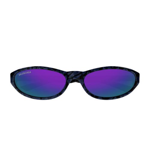 Balenciaga Bb0007s Linea Everyday 011 Violet Black Sunglasses - Balenciaga Eyewear - Modalova