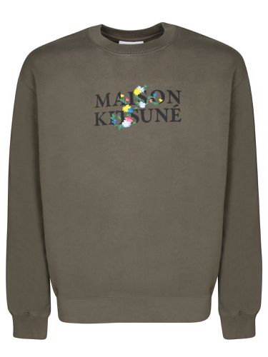 Flowers Military Sweatshirt - Maison Kitsuné - Modalova