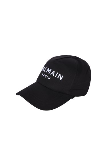 Balmain Logo Black Baseball Cap - Balmain - Modalova