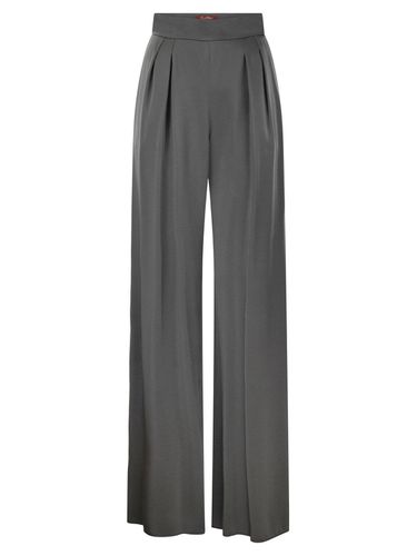 Fluid Satin Trousers - Max Mara Studio - Modalova