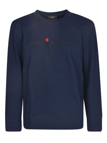 Kiton Chest Logo Ribbed Sweatshirt - Kiton - Modalova