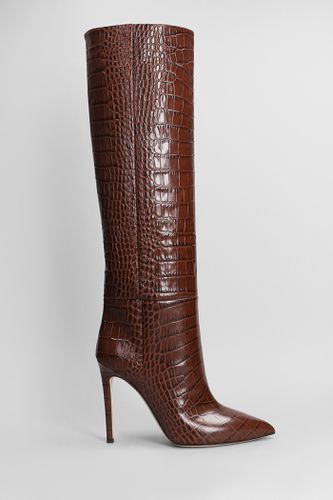 High Heels Boots In Leather - Paris Texas - Modalova