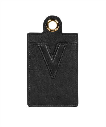 Versace Leather Card Holder - Versace - Modalova