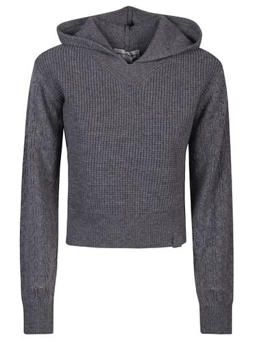 Hooded Pointelle Sweater - Victoria Beckham - Modalova