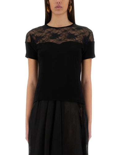 Nina Ricci Top With Lace Insert - Nina Ricci - Modalova