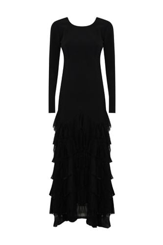 Long Dress With Tulle Flounces - TwinSet - Modalova