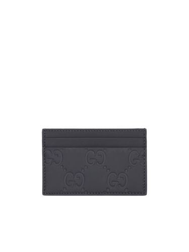 Gucci Black Leather Card Holder - Gucci - Modalova