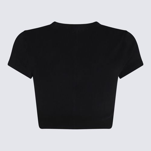 Washed Black Cotton T-shirt - Alexander Wang - Modalova